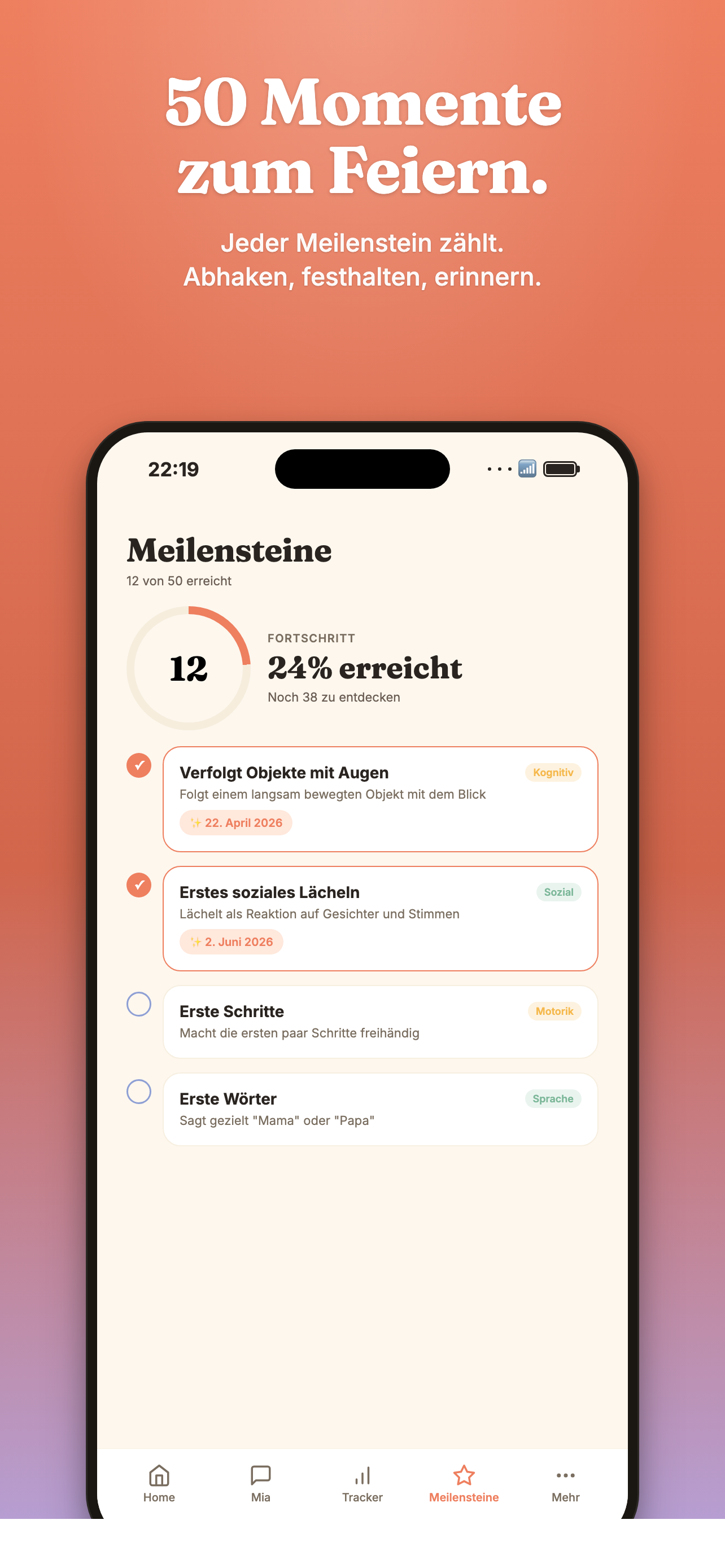 50 Meilensteine zum Feiern