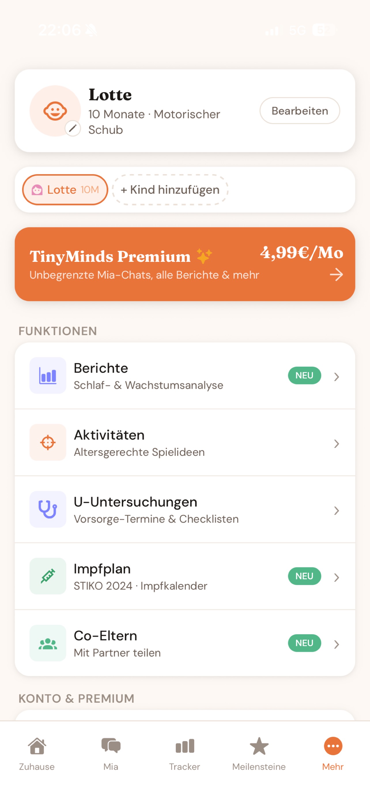 TinyMinds Mia Chat